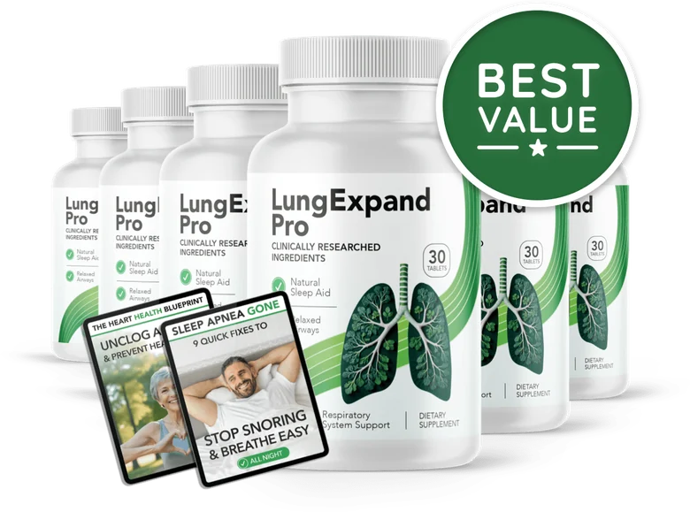 LungExpand Pro 6 Bottles package